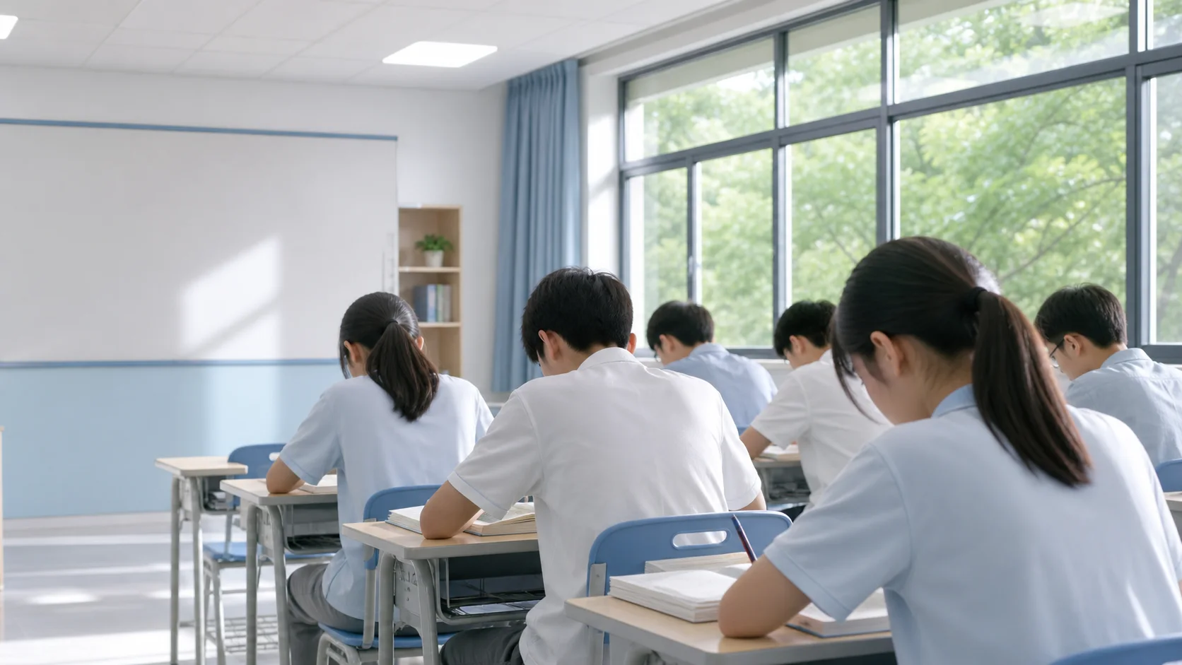 春季高考依学考考试备考场景示意