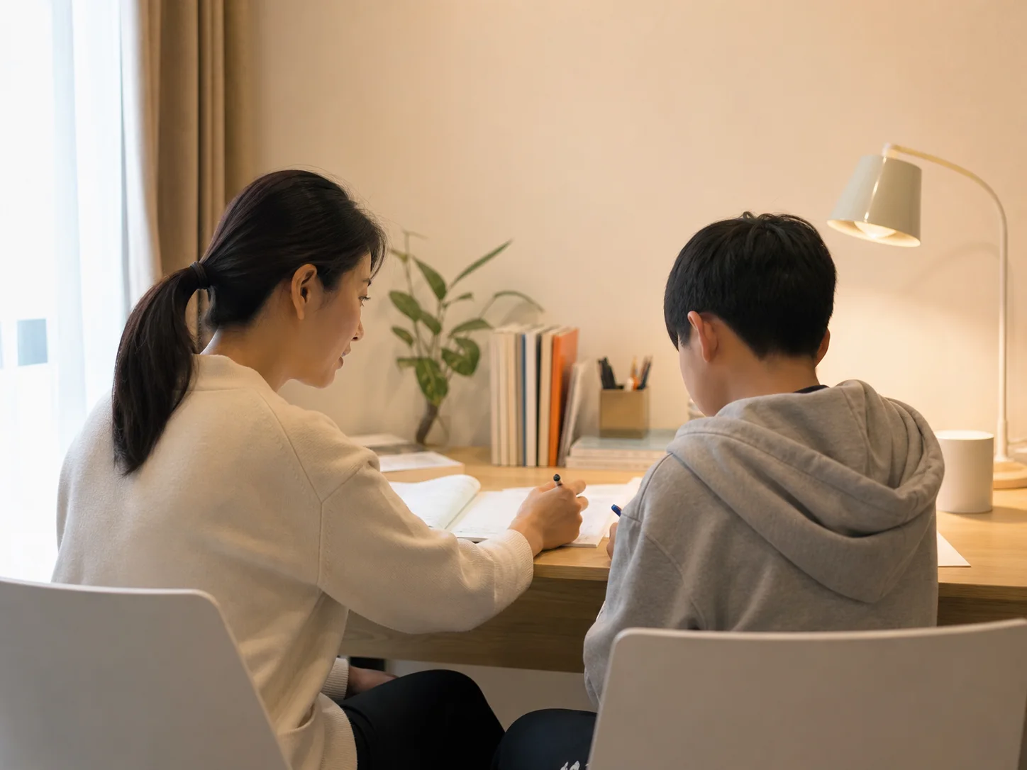 春季高考升学规划师生沟通辅导场景示意